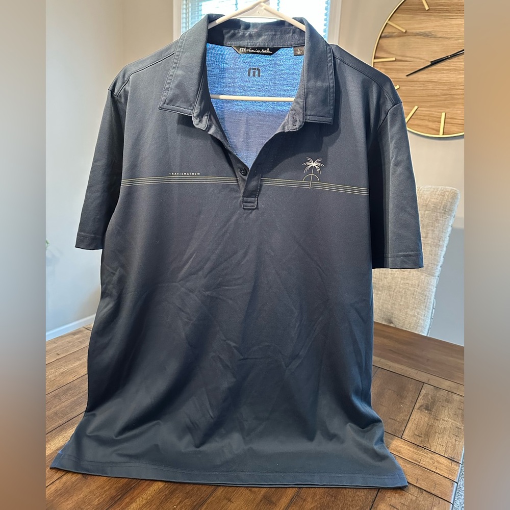 Travis Mathew Men's Navy Short-Sleeve Polo